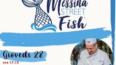 Franco Agliolo propone la sua ricetta al Messina Street Fish