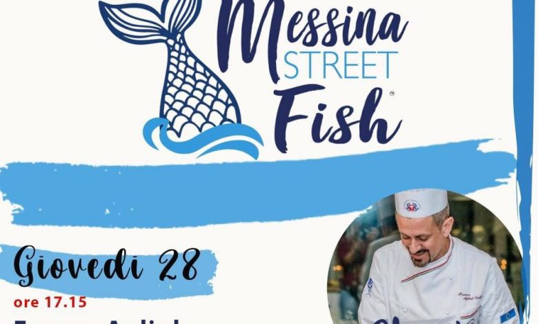 Franco Agliolo propone la sua ricetta al Messina Street Fish