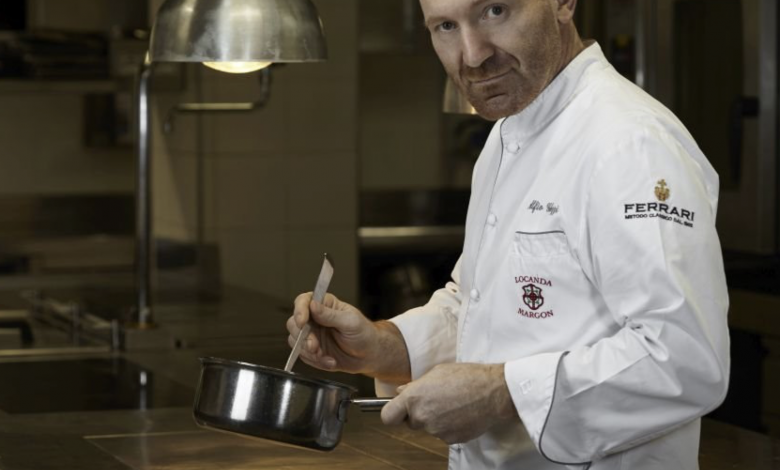 Alfio Ghezzi, lo chef trentino accreditato di due stelle Michelin conquistate alla Locanda Margon.